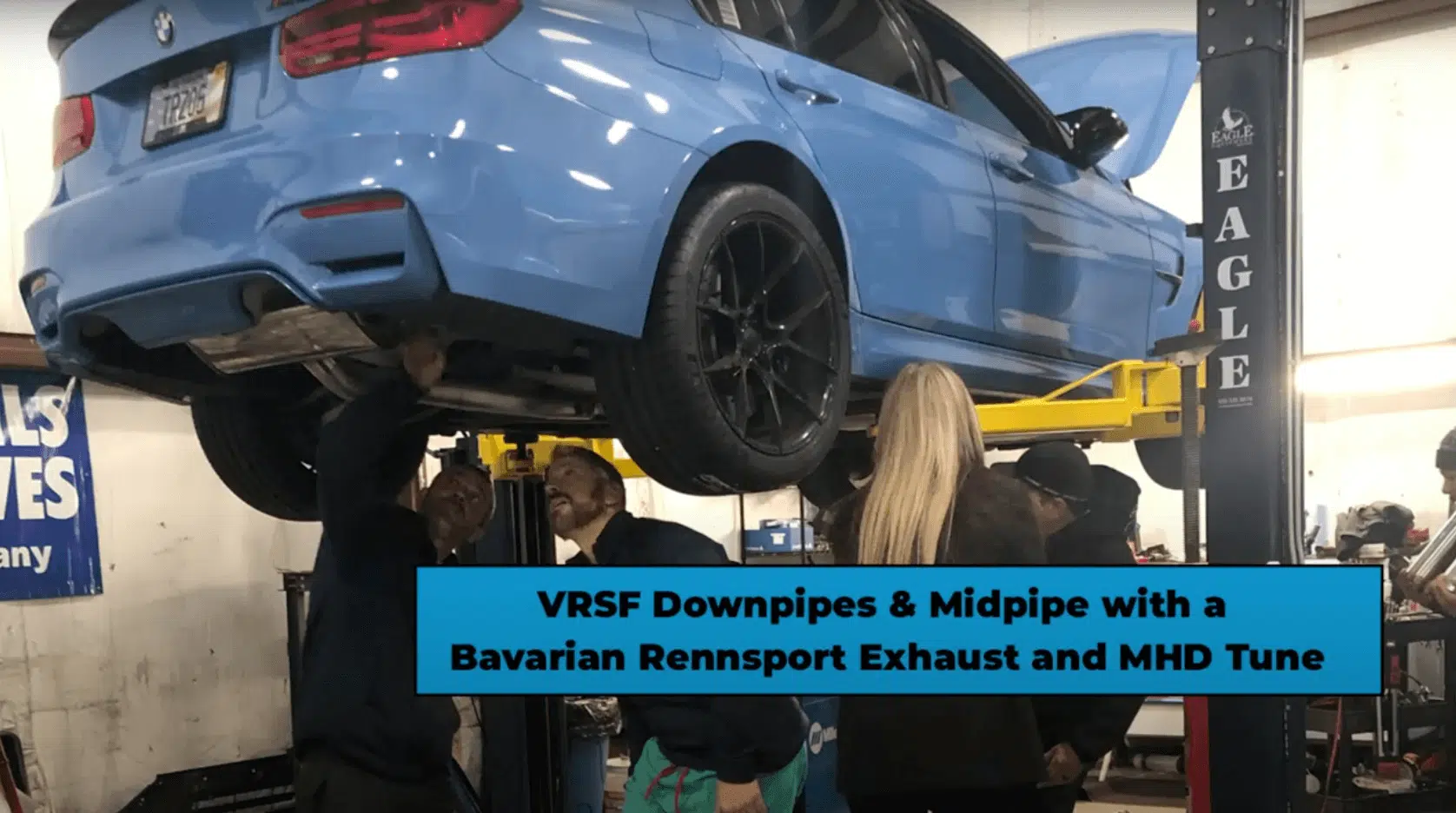 BMW M3 F80 with VRSF Downpipes, Midpipe with Bavarian Rennsport Exhaust, MHD Tune