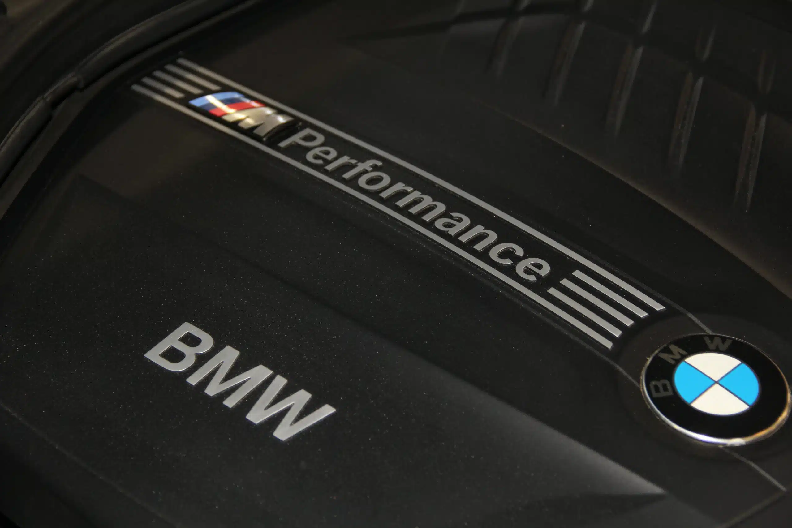 BMW Engine close up Bavarian Rennsport