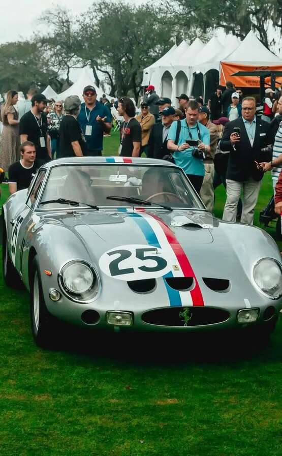 vintage Ferrari at concours d'elegance Jacksonville Florida