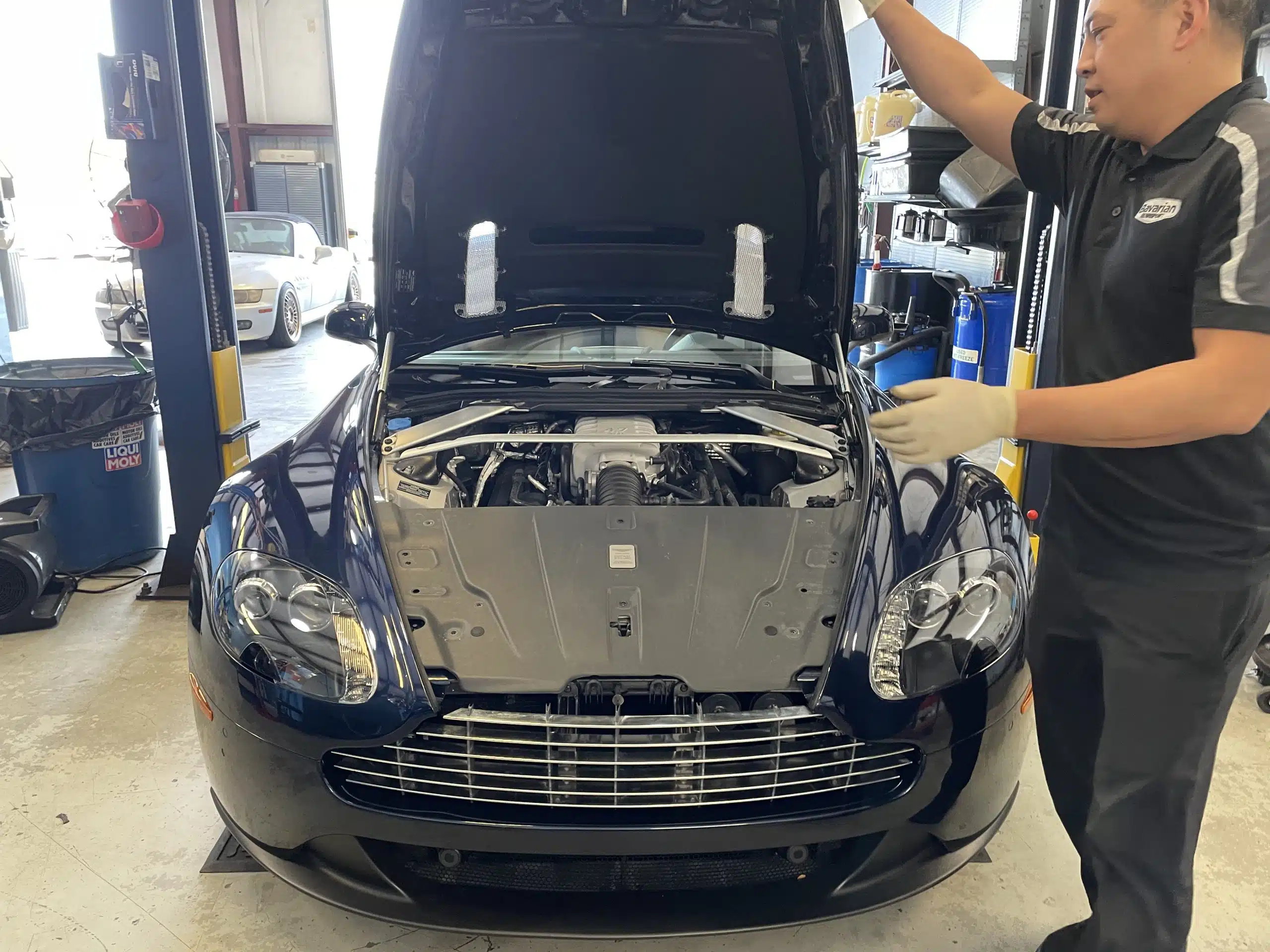 Aston Martin Engine Work At Bavarian Rennsport In Jacksonville Florida