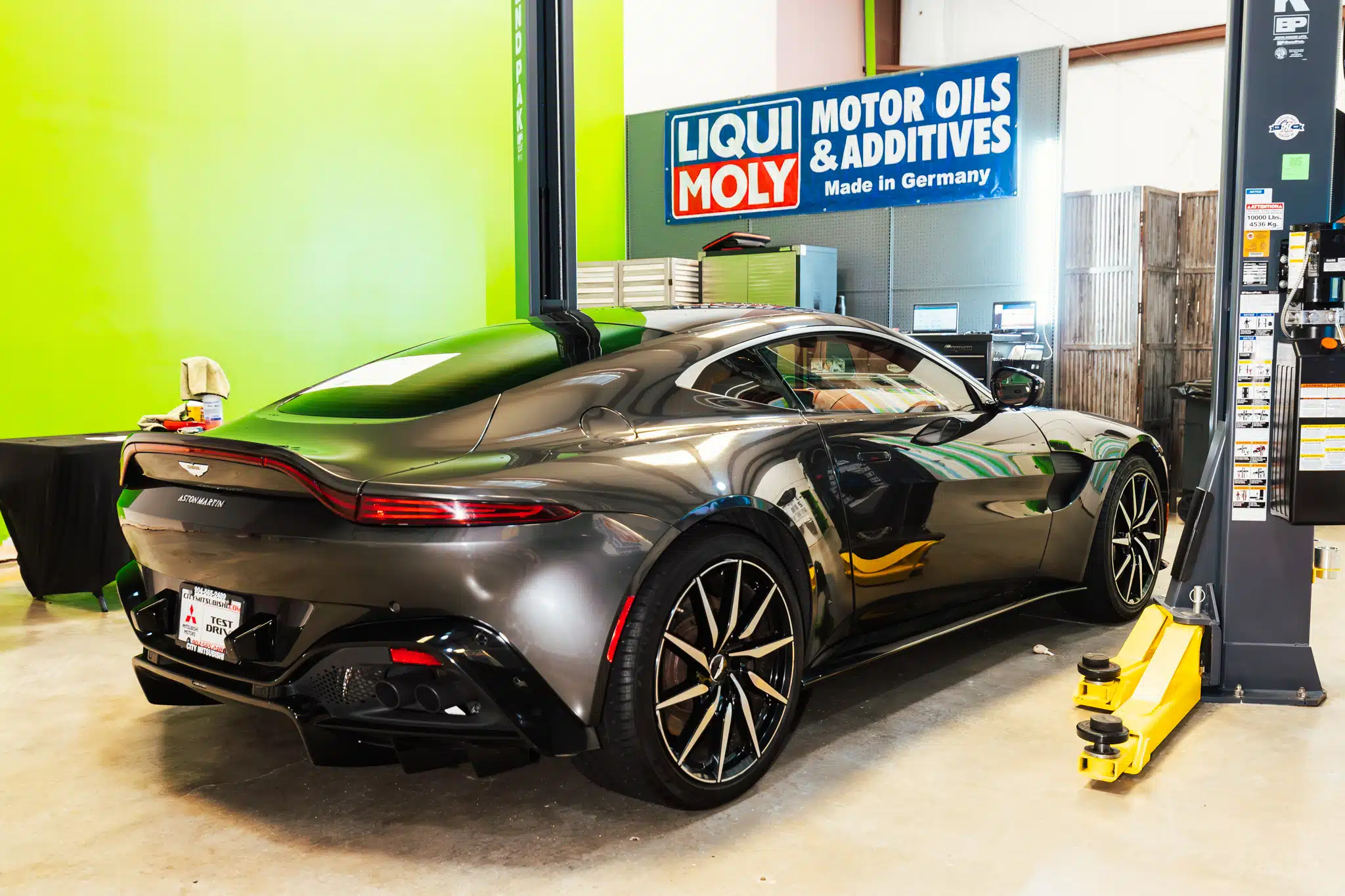 Aston martin oil change in jacksonville florida at bavarian rennsport