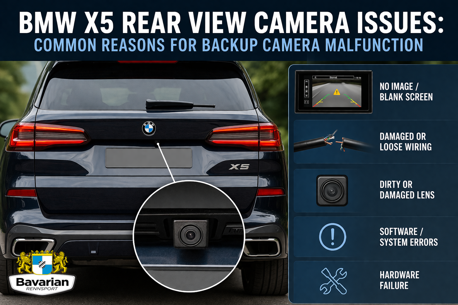 BMW X5 Rear View Camera Issues: Common Reasons for Backup Camera Malfunction